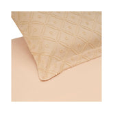 Lenjerie de pat din microfibra cu broderie, pentru 2 persoane, 4 piese, crem Tuffata